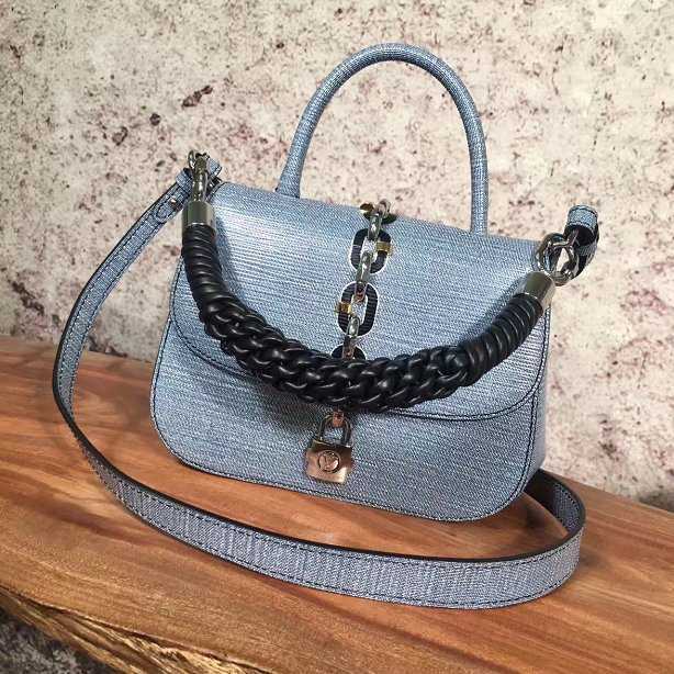 2017 Louis Vuitton Outlet original leather chain it bag bb M54520 blue