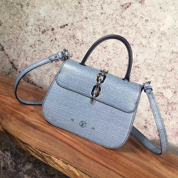 2017 Louis Vuitton Outlet original leather chain it bag bb M54520 blue