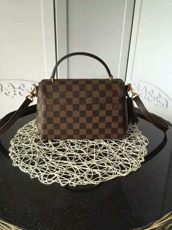 2017 Louis Vuitton Outlet Damier Canvas Ebene Croisette N41581