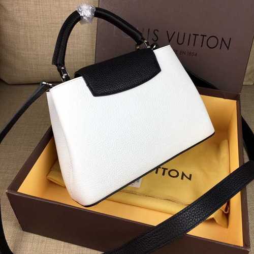 Louis Vuitton Outlet Taurillon Leather Capucines BB M90938 White