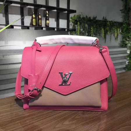 Louis Vuitton Outlet original Leather MY LOCKME 54849 Plum with apricot