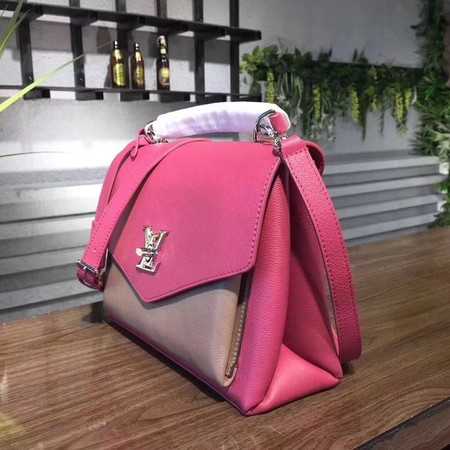 Louis Vuitton Outlet original Leather MY LOCKME 54849 Plum with apricot