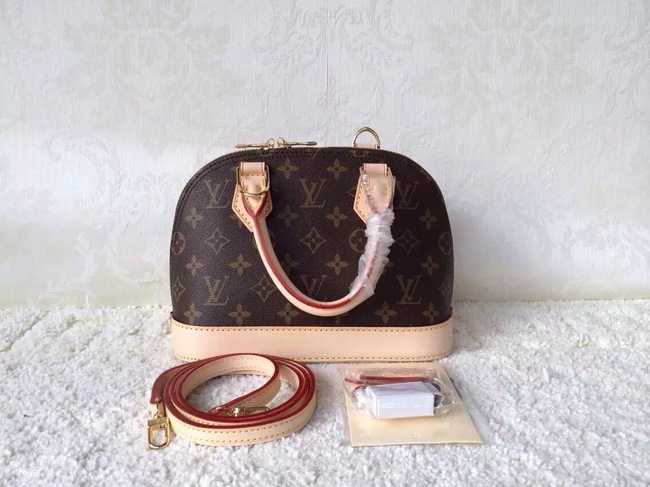 Louis Vuitton Outlet Original Damier Canvas ALMA BB M41221 Brown