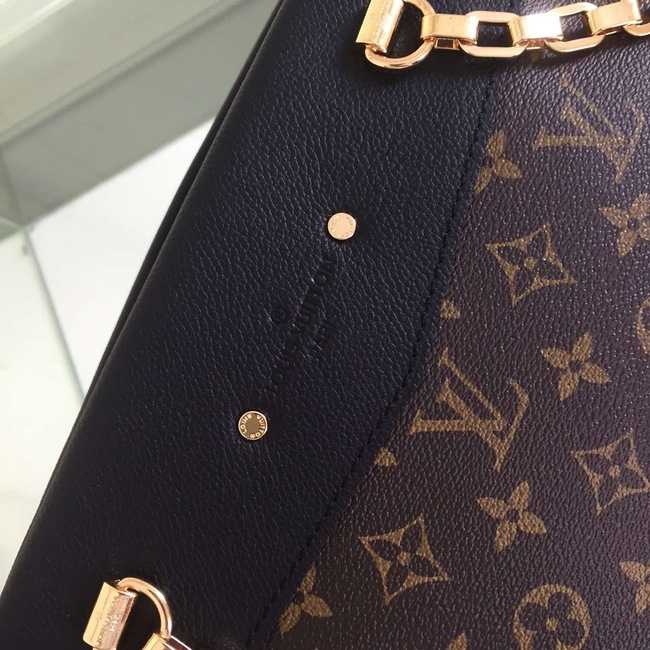 Louis Vuitton Outlet Monogram Canvas Pallas Shopper M51197 Black