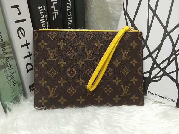 2014 Louis Vuitton Outlet monogram canvas pochette pallas m60608 yellow