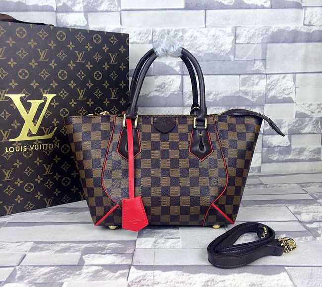 Louis Vuitton Outlet Damier Ebene Canvas Caissa Tote BB Bag M41807 Brown