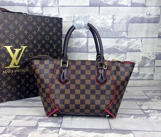 Louis Vuitton Outlet Damier Ebene Canvas Caissa Tote BB Bag M41807 Brown