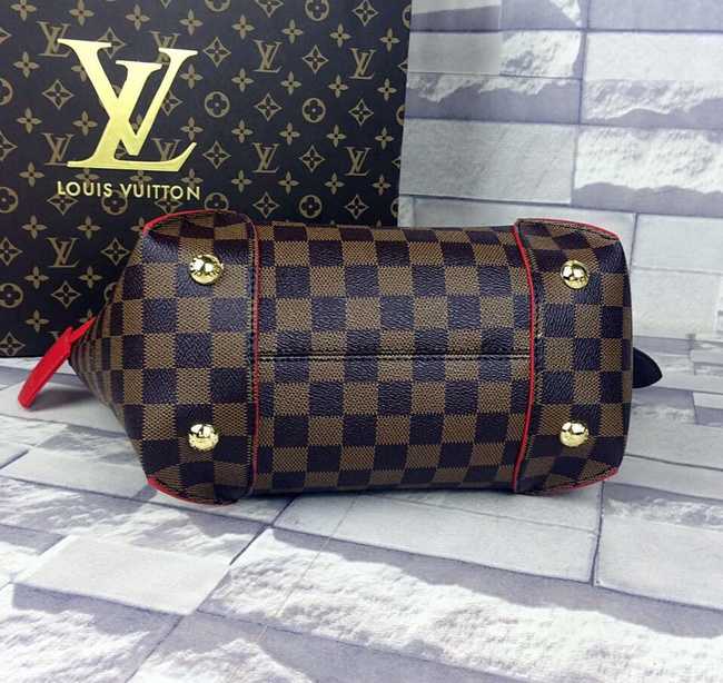 Louis Vuitton Outlet Damier Ebene Canvas Caissa Tote BB Bag M41807 Brown