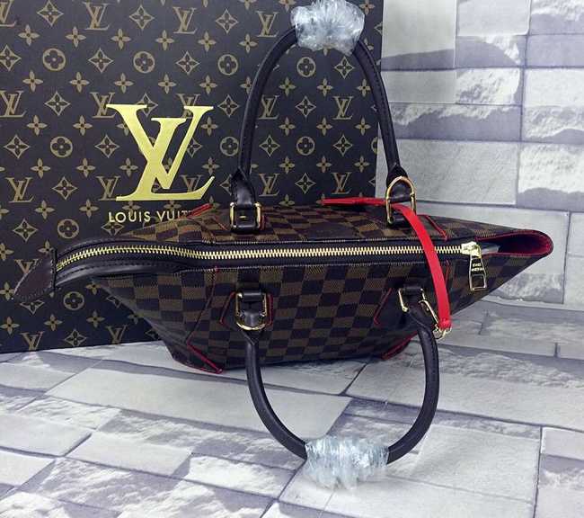 Louis Vuitton Outlet Damier Ebene Canvas Caissa Tote BB Bag M41807 Brown