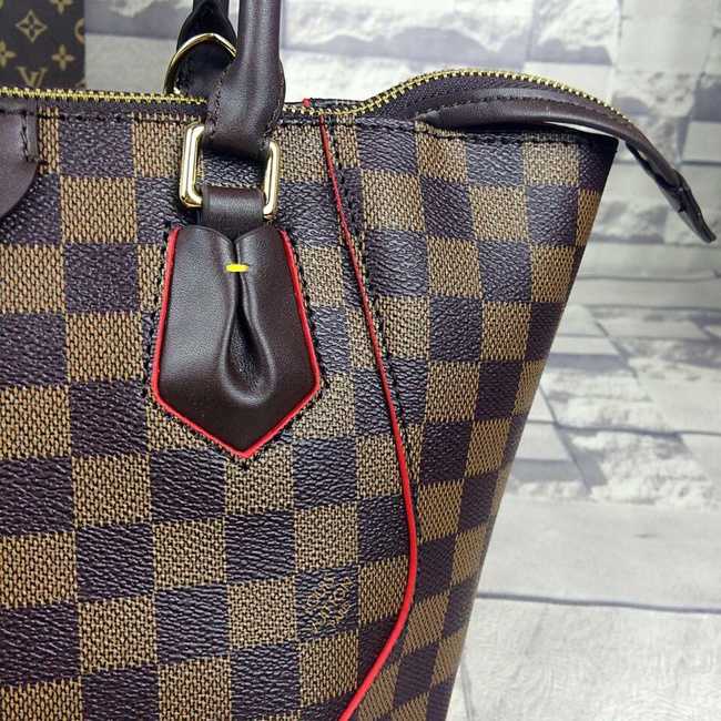 Louis Vuitton Outlet Damier Ebene Canvas Caissa Tote BB Bag M41807 Brown