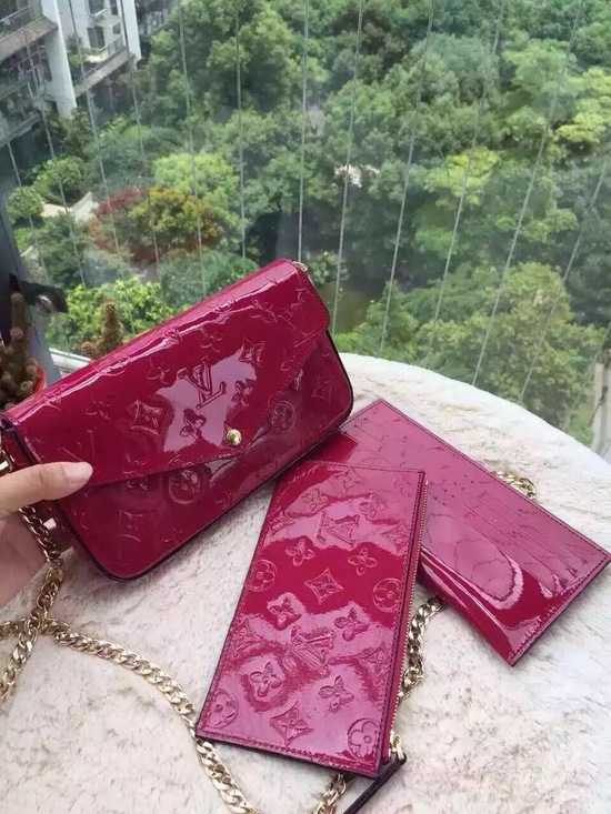 Louis Vuitton Outlet Monogram Vernis Mini Bag 61293 Red