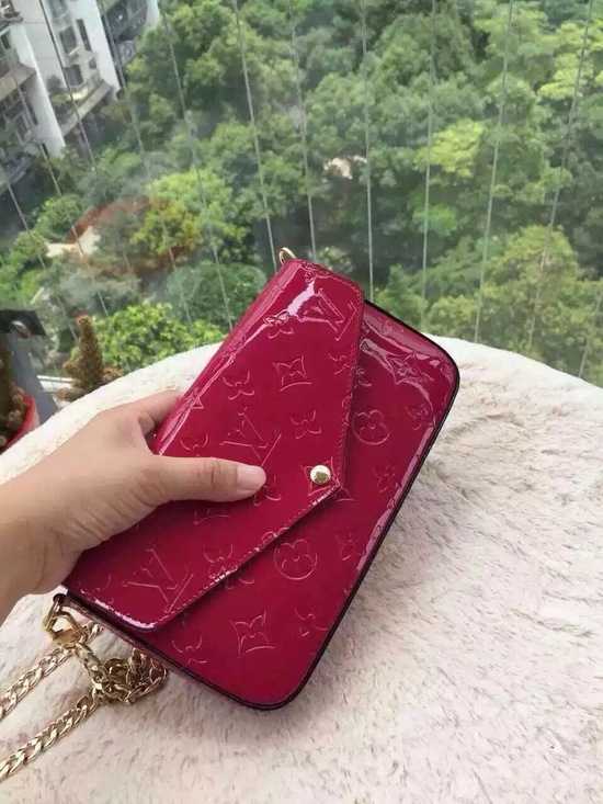 Louis Vuitton Outlet Monogram Vernis Mini Bag 61293 Red