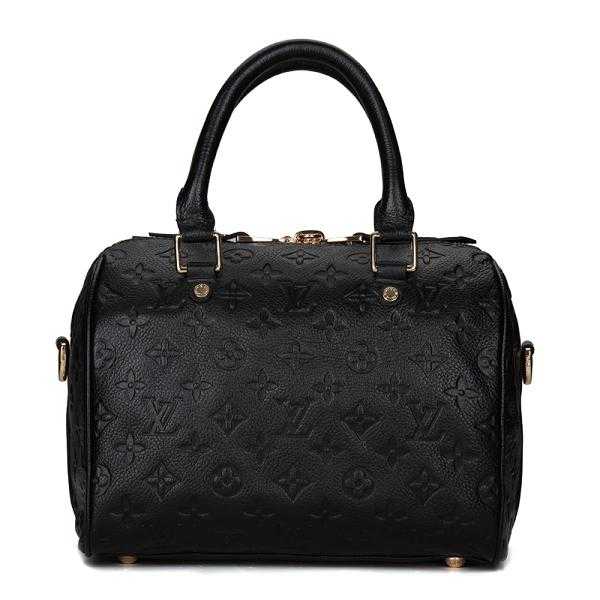 Louis Vuitton Outlet monogram empreinte speedy bandouliere 25 M40762 black