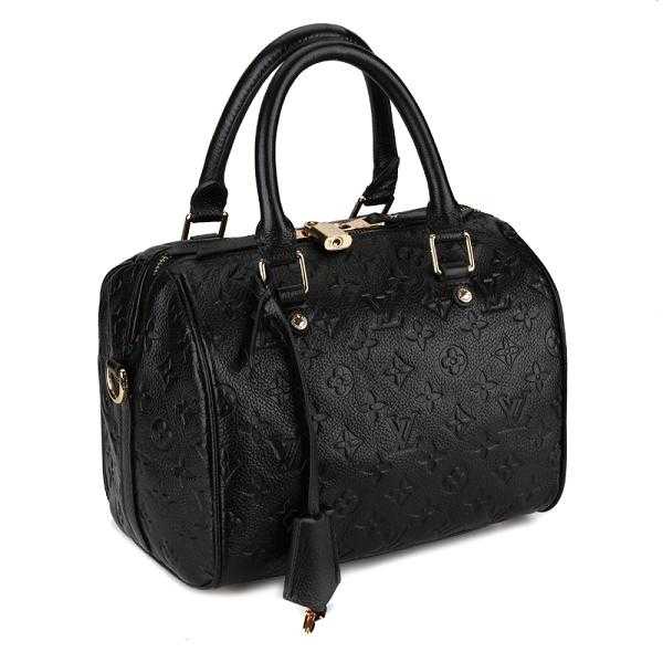 Louis Vuitton Outlet monogram empreinte speedy bandouliere 25 M40762 black