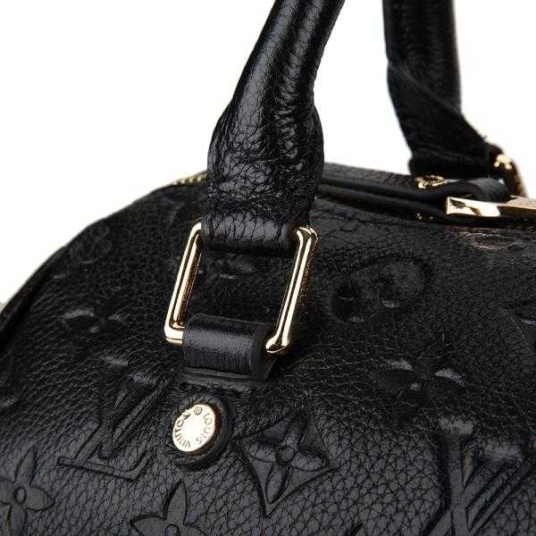 Louis Vuitton Outlet monogram empreinte speedy bandouliere 25 M40762 black