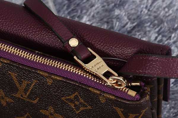 Hot 2015 lous vuiton monogram&calfskin twinset m50183 purle