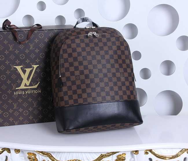 Louis Vuitton Outlet Damier Ebene Graphite Jake Backpack 41558 Coffee