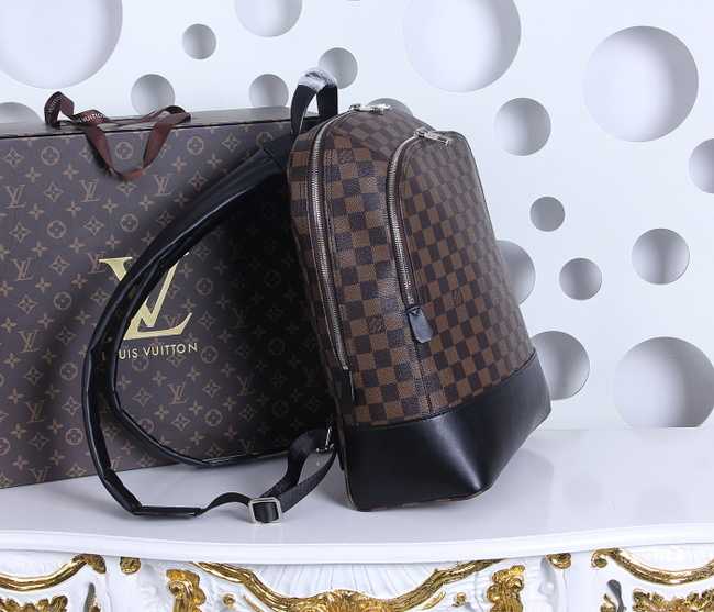 Louis Vuitton Outlet Damier Ebene Graphite Jake Backpack 41558 Coffee