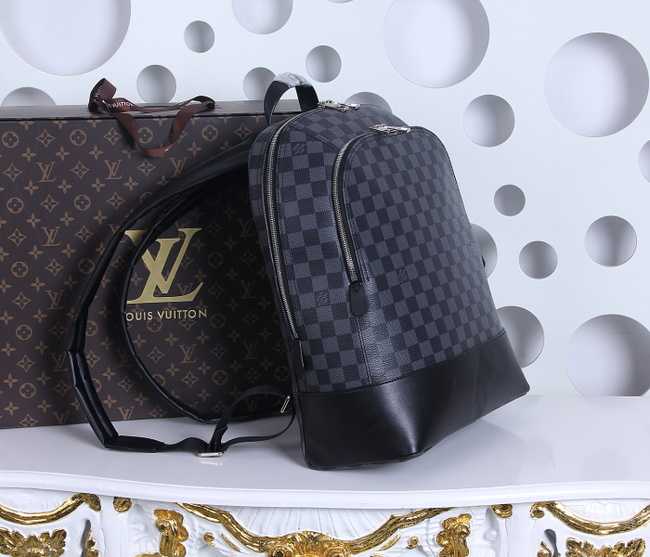 Louis Vuitton Outlet Damier Ebene Graphite Jake Backpack 41558 Black