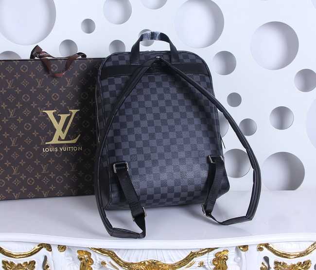 Louis Vuitton Outlet Damier Ebene Graphite Jake Backpack 41558 Black