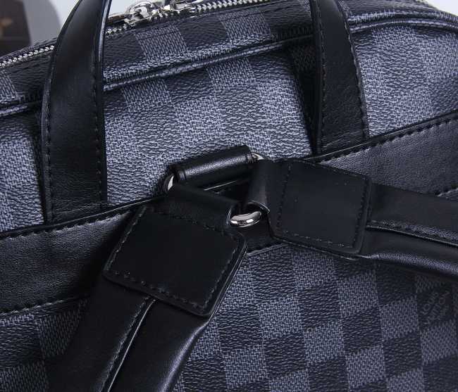 Louis Vuitton Outlet Damier Ebene Graphite Jake Backpack 41558 Black