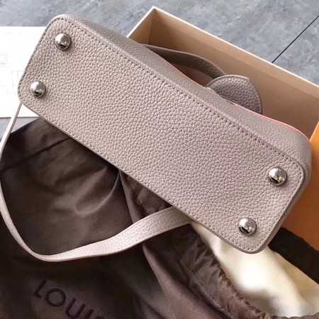 Louis Vuitton Outlet original taurillon leather Capucines BB M94517 gray