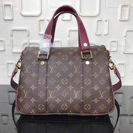 Louis Vuitton Outlet manhattan monogram canvas handbags M43482 wine