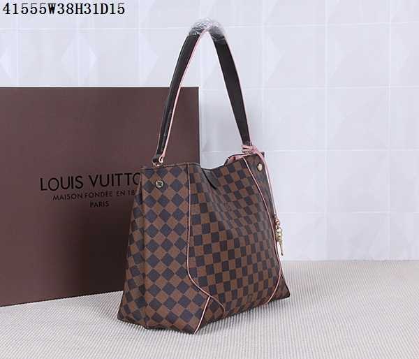 Louis Vuitton Outlet Damier Ebene CAISSA Hobo Bag 41555 Red