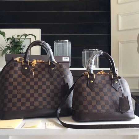 Louis Vuitton Outlet Damier Ebene Canvas Alma BB N53152