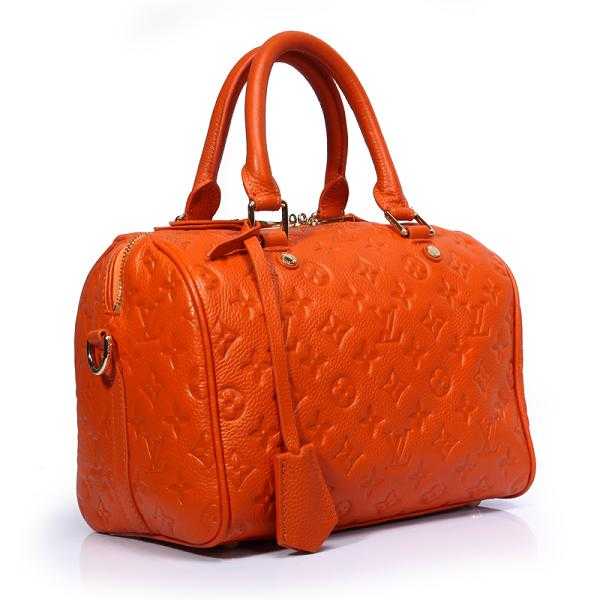 Louis Vuitton Outlet monogram empreinte speedy bandouliere 25 handbag M40758 orange