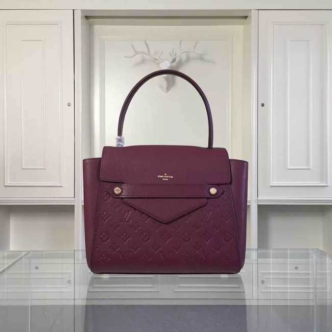 Louis Vuitton Outlet original leather embossing tote bag 50438 purple