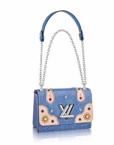 Louis Vuitton Outlet TWIST Original leather Shoulder Bag 50272 blue