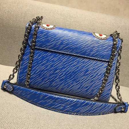 Louis Vuitton Outlet TWIST Original leather Shoulder Bag 50272 blue