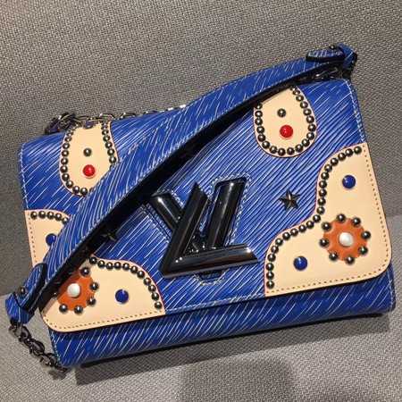 Louis Vuitton Outlet TWIST Original leather Shoulder Bag 50272 blue