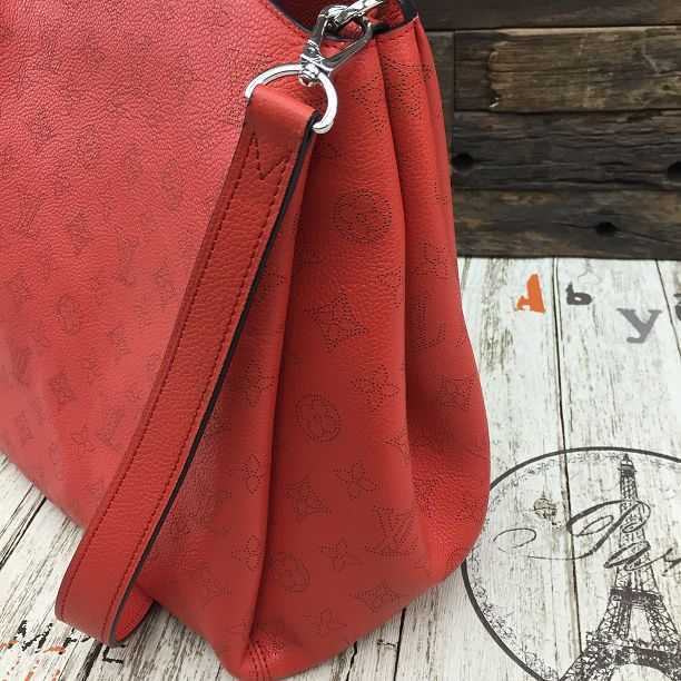 2015 Louis Vuitton Outlet mahina leather babylone pm m50053 red(original leather)