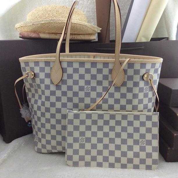 Louis Vuitton Outlet bag damier azur neverfull gm n41360