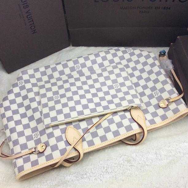 Louis Vuitton Outlet bag damier azur neverfull gm n41360