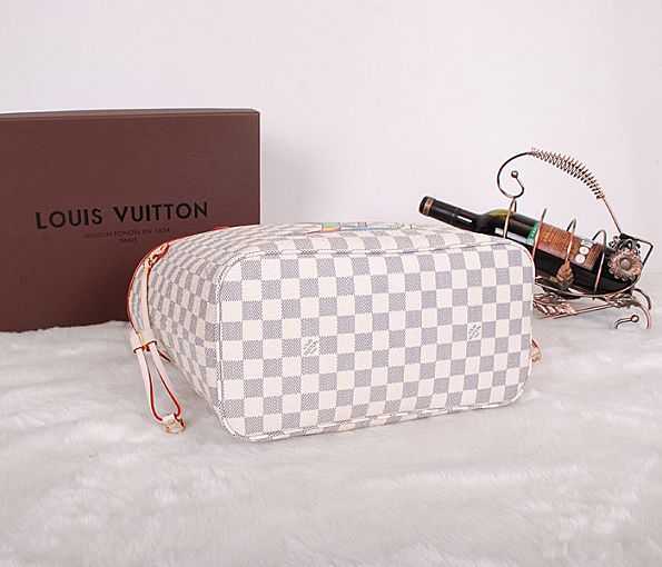 2014 Louis Vuitton Outlet damier azur canvas neverfull mm n51107