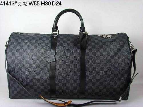 Louis Vuitton Outlet handbag damier graphite canvas keepall bandouliere n41413