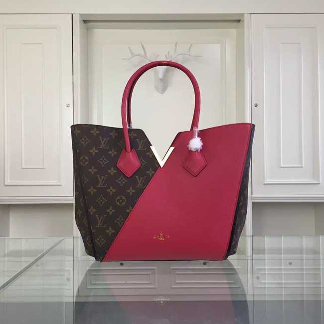 Louis Vuitton Outlet Monogram Canvas KIMONO Tote Bag 40460 Burgundy