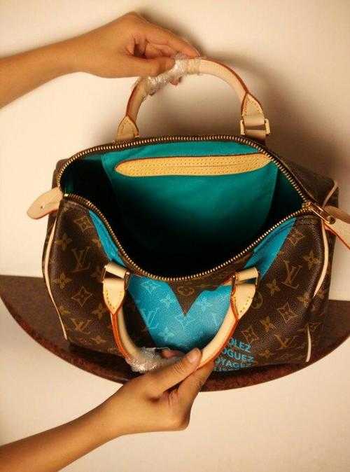 Louis Vuitton Outlet MONOGRAM V SPEEDY 30 Bag M41533 Blue