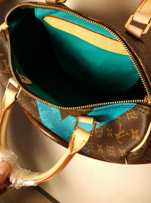 Louis Vuitton Outlet MONOGRAM V SPEEDY 30 Bag M41533 Blue