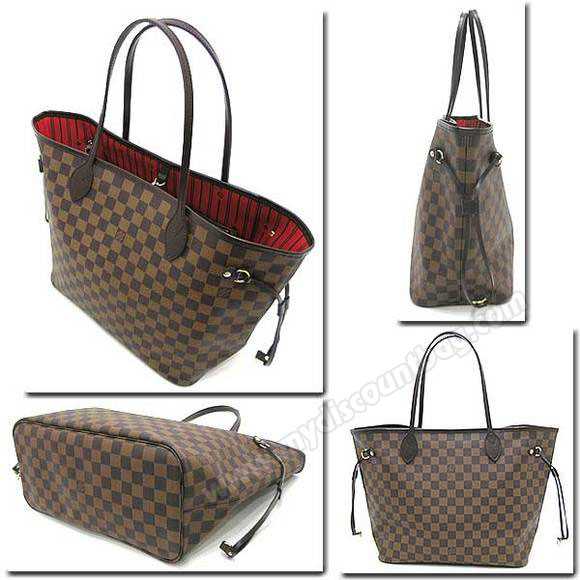 Louis Vuitton Outlet Damier Canvas Neverfull MM N51105