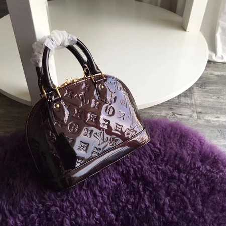 Louis Vuitton Outlet original Monogam vernis Alma BB M91606 Coffee