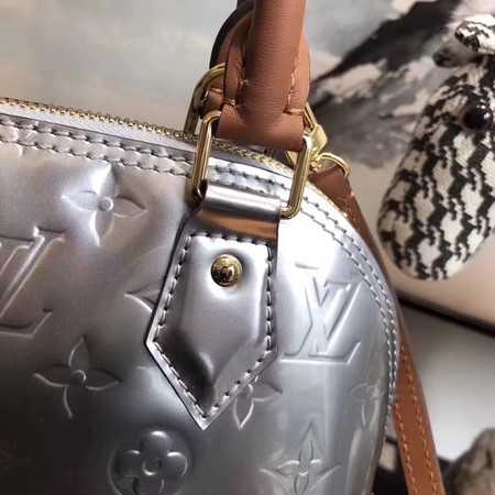 Louis Vuitton Outlet original Monogam vernis Alma BB M91606 silver