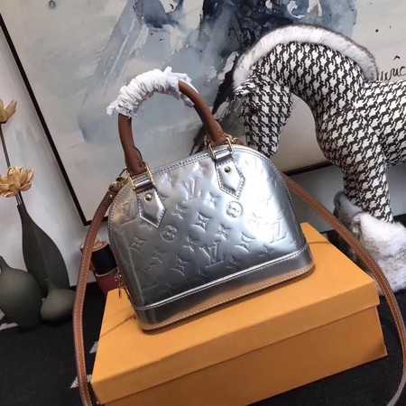 Louis Vuitton Outlet original Monogam vernis Alma BB M91606 silver