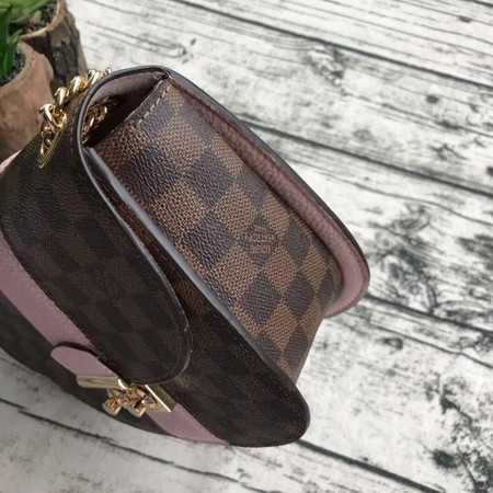 Louis Vuitton Outlet Original Damier Ebene Canvas WIGHT N64419 pink