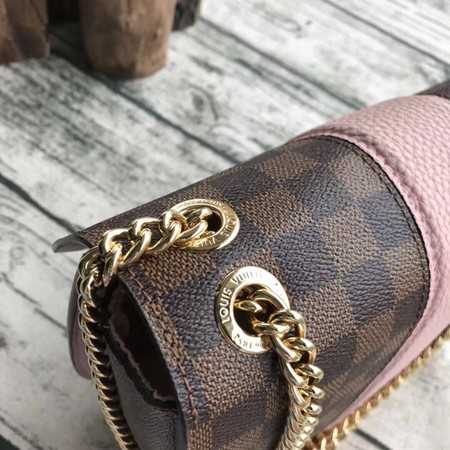 Louis Vuitton Outlet Original Damier Ebene Canvas WIGHT N64419 pink