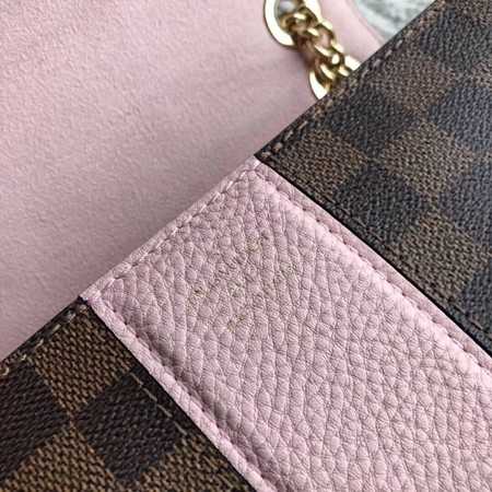 Louis Vuitton Outlet Original Damier Ebene Canvas WIGHT N64419 pink