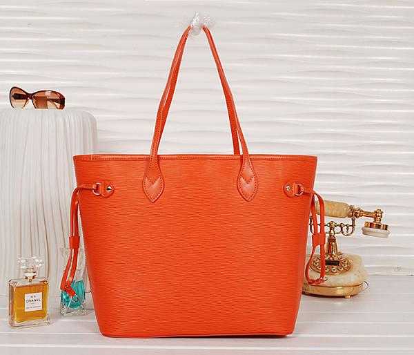 2013 Louis Vuitton Outlet epi leather bag neverfull mm m40884 orange